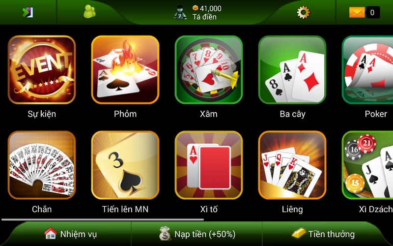 Game bài 3D Kubet đa dạng thể loại 